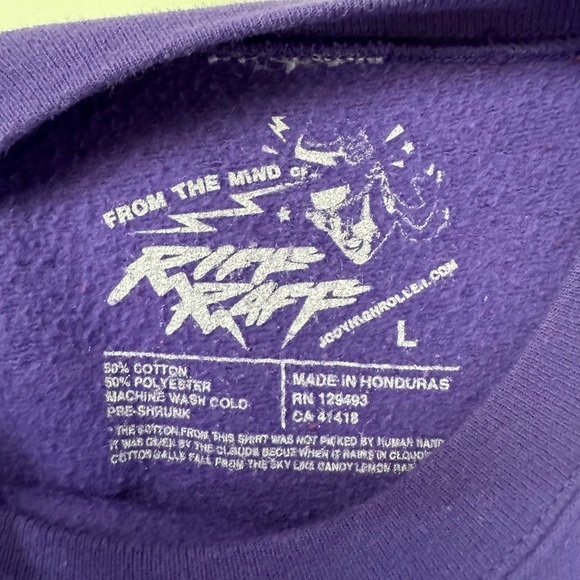 Limited Riff Raff Jody Husky Codeine Castle Sweatshirt - Picture 4 of 5